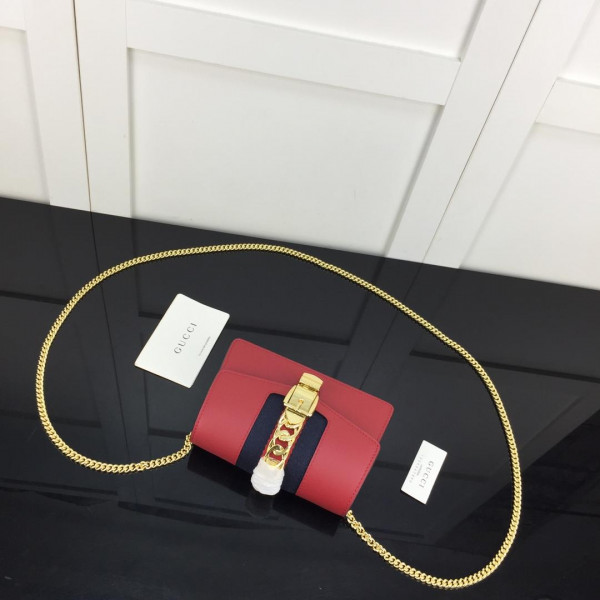 g*u*i sylvie leather S*per mini bag