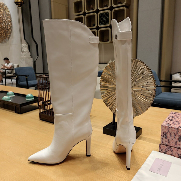 Ji*y Ch* alizze leather knee-high boots