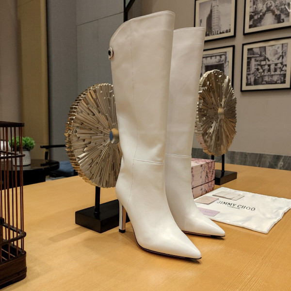 Ji*y Ch* alizze leather knee-high boots