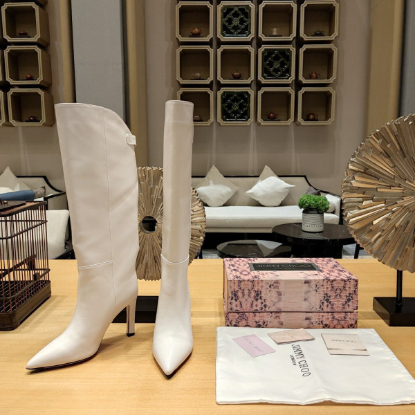 Ji*y Ch* alizze leather knee-high boots