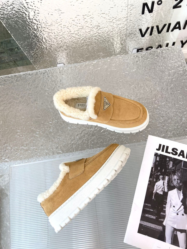 Pra*a suede loafer booties