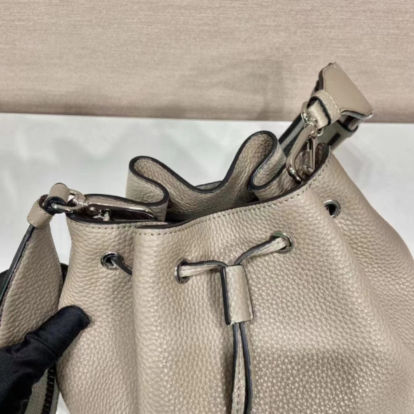 Pra*a  leather bucket bag