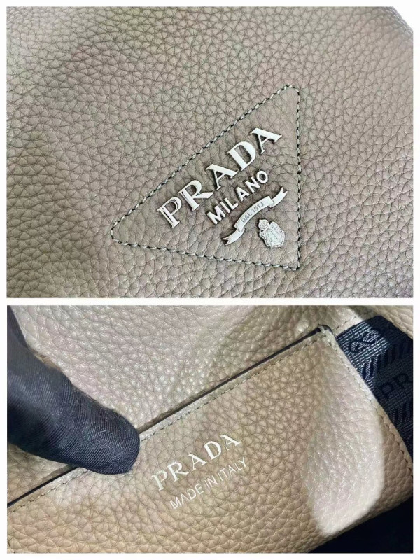 Pra*a  leather bucket bag