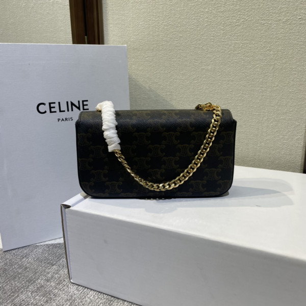 CELIN* CHAIN SHOULDER BAG TRIOMPHE