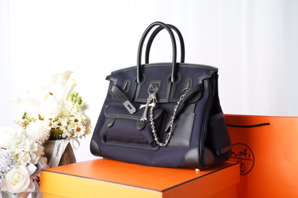 H**mes cargo birkin bag canvas and swift 35