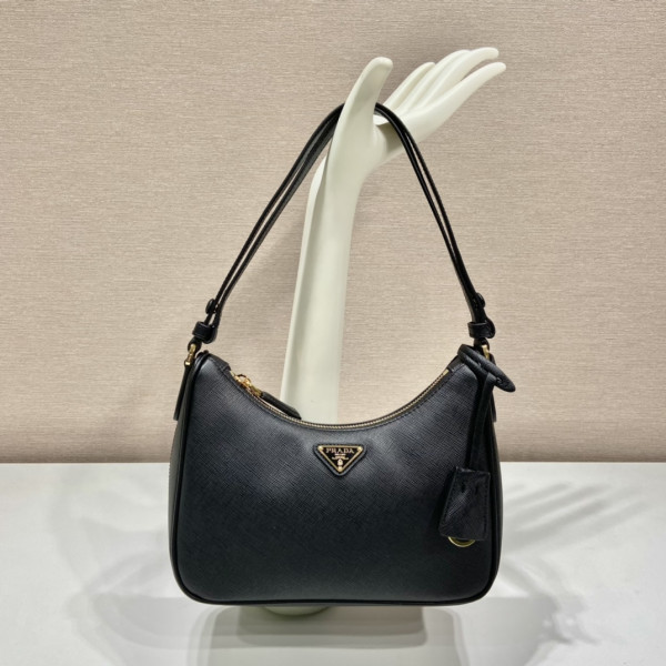 Pra*a re-edition saffiano leather mini bag