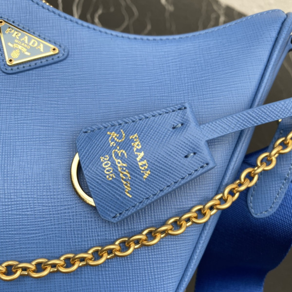 Pra*a re-edition 2005 saffiano bag-22*18*6.5cm