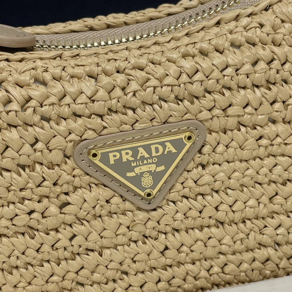 Pra*a re-edition 2005 crochet bag-23*16*7cm