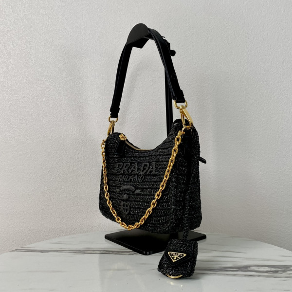 Pra*a re-edition crochet mini-bag-22*18*6cm