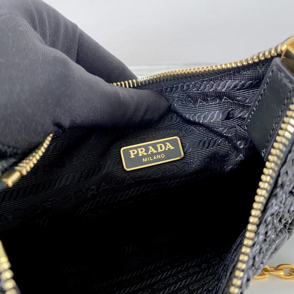 Pra*a re-edition crochet mini-bag-22*18*6cm