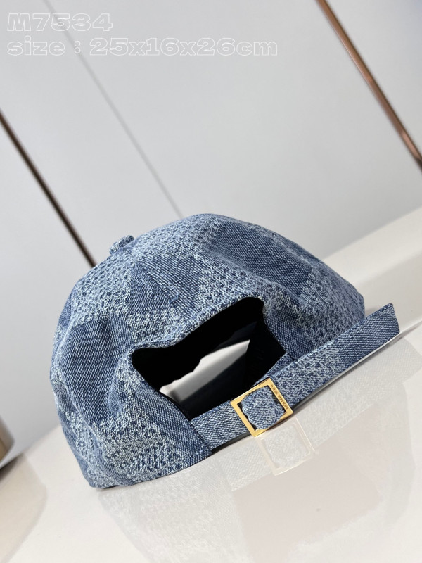 l0*is V*t0n damier denim 3d cap