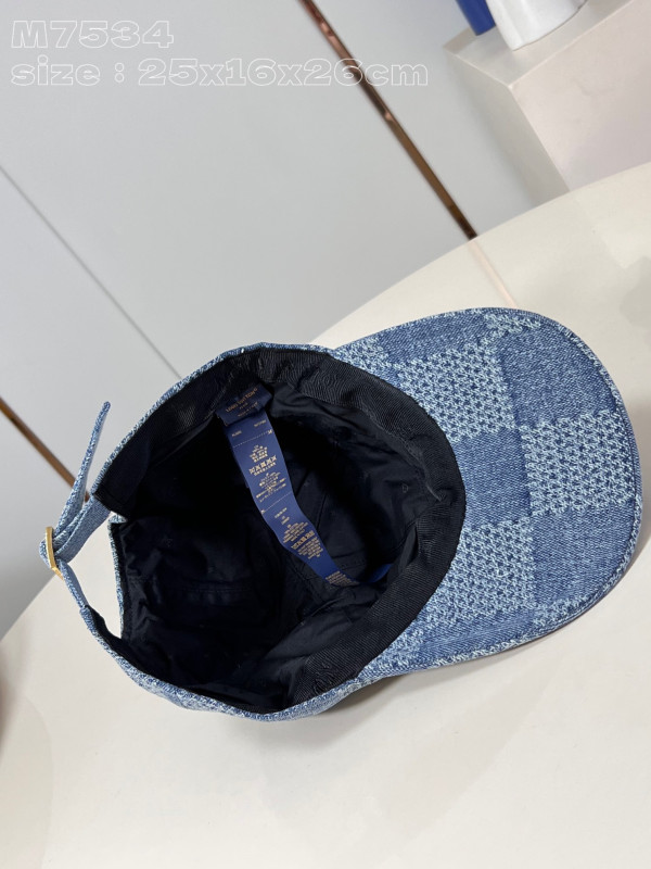 l0*is V*t0n damier denim 3d cap