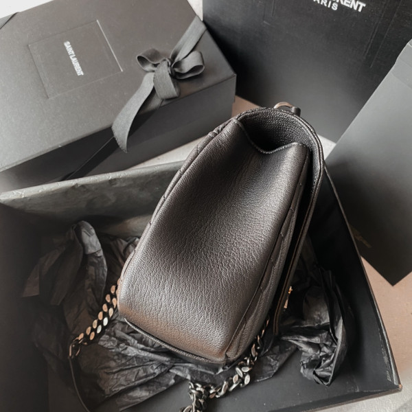 Y*L medium leather shoulder bag-24*17*6.5cm