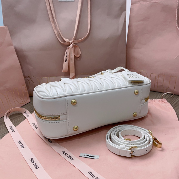 M*um*u arcadie matelassé nappa leather bag-xs/s/m