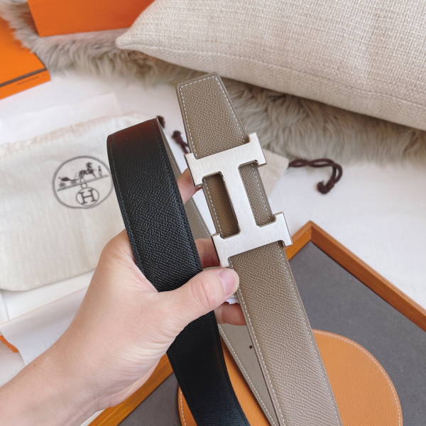 H**mes belt-silver/gold
