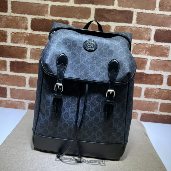G*u*i medium backpack with interlocking g