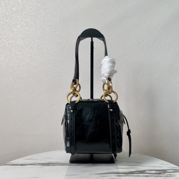 Pra*a dangle leather top-handle mini-bag