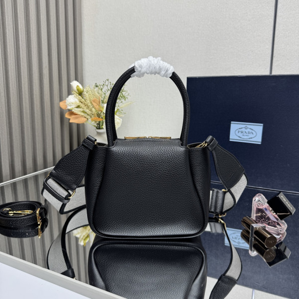 Pra*a leather mini handbag-18*19.5*9cm