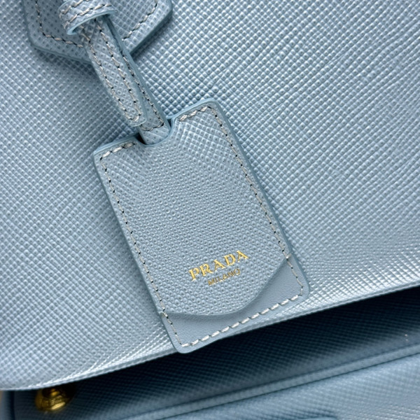 Pra*a small double saffiano leather bag