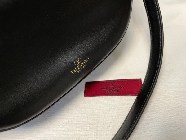 VALENTINO Small Vlogo Moon Hobo Bag - 29*23*11CM