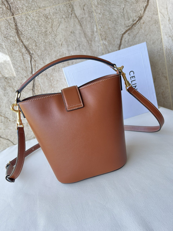 Ce**e small bucket l0*ise in smooth calfskin - 16-19-12cm