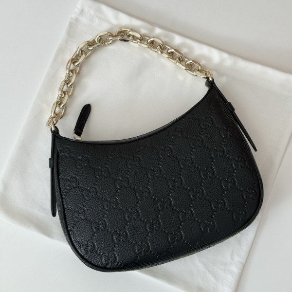 G*u*i gg emblem small shoulder bag-25.5*20*5cm