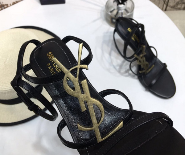 Y*L cassandra platform sandals in patent leather